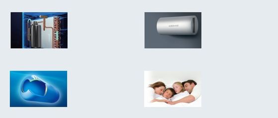 OEM ODM ในครัวเรือน All In One Heat Pump เครื่องทำน้ำอุ่น 80L 500L Space Saving