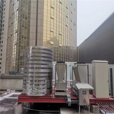 18KW CO2 R744 ปั๊มความร้อนจากแหล่งอากาศเครื่องทำน้ำอุ่น EVI สำหรับอุณหภูมิเย็น