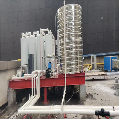 18KW CO2 R744 ปั๊มความร้อนจากแหล่งอากาศเครื่องทำน้ำอุ่น EVI สำหรับอุณหภูมิเย็น