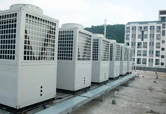 AC Inverter CO2 ปั๊มความร้อนที่อยู่อาศัยสำหรับการทำความร้อนในพื้นที่รวม เครื่องทำน้ำร้อน