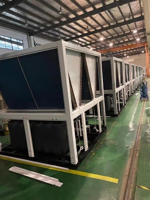52Kw R410A ปั๊มความร้อนความถี่ตัวแปรความถี่ต่ำสำหรับโรงฆ่าสัตว์