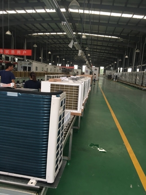 30kW CO2 ปั๊มความร้อนแหล่งอากาศที่อุณหภูมิน้ำออกประมาณ 80 ° C