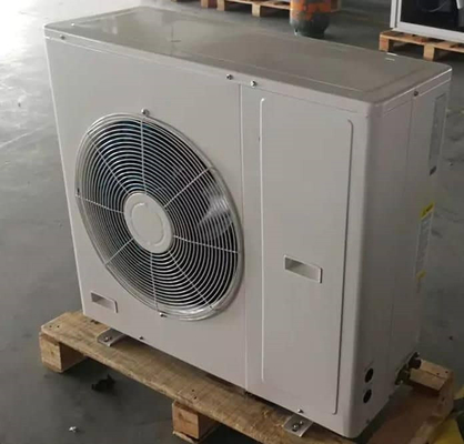 น้ำร้อนที่อยู่อาศัยปั๊มความร้อนแหล่งอากาศ CO2 ที่อุณหภูมิภายนอก -15 ° C